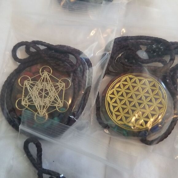 Chakra Necklace Orgonite Necklace Crystal Pendant Necklace Spiral Chakra Healing - Picture 15 of 17